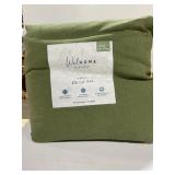 Wel Home by Welspun KingCal King Duvet Set Green