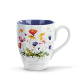 DEMDACO Watercolor Wildflowers Mug 4in