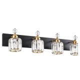 PRESDE 4-Light BlackGold Vanity Light