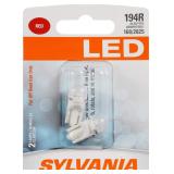 SYLVANIA 194 T10 W5W LED Red Bulb