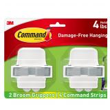 Command Broom Grippers 2-Pack 4 lb