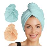 Turbie Twist Hair Towel 2-Pack Large