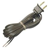 Brown Lamp Cord with Plug Set 8 Ft