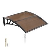 VEVOR Door Awning Brown 38x40 Inch
