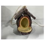 Rustic Tree Trunk Birdhouse