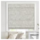 UNISHADES 28x64 Beige Blackout Roman Shade