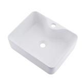 Jshozzy White 19x15 Vessel Bathroom Sink
