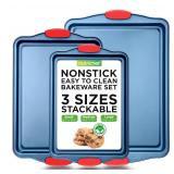 NutriChef 3-Piece Cookie Sheets
