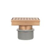 Oatey 4x4 Champagne Bronze Shower Drain