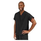 Medline Reversible Scrub Top Small Black