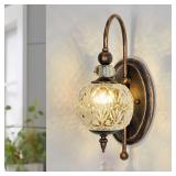 Piepooye 1-Light Wall Sconce Bronze