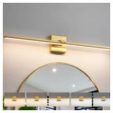CCYCOL 32 Gold Modern LED Vanity Light Bar