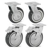 uyoyous 6 Inch Caster Wheels Set of 4
