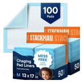 Stack Man Changing Pads 17x13 100-Pack