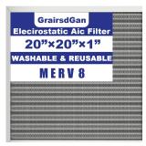 GrairsdGan Reusable Air Filter 20x20x1