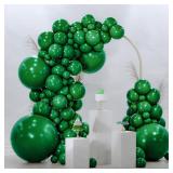 PartyWoo Multi-size Green Balloons