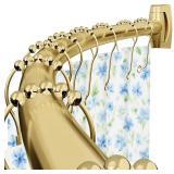 Bonpally Curved Shower Rod Gold 40-72in