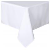 sancua White Rectangular Tablecloth 60x84