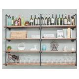 BIXIRAO 5-Tier Floating Pipe Shelves