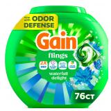 Gain Flings Laundry Pods 76 Count