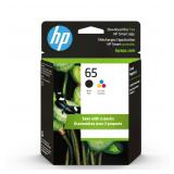 HP 65 BlackTri-Color Ink Cartridges 2-Pk