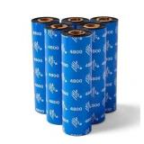 Zebra Resin Ribbon 6 Rolls 4.33in
