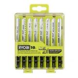 RYOBI 10 PC All-Purpose Jig Saw Blade Set