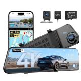 AZDOME PG17 Pro 12-inch Mirror Dash Cam