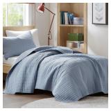 Comfort Spaces Kienna Quilt Set TwinXL Blue