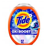 Tide Oxi Boost Power PODS Laundry Pacs 63ct