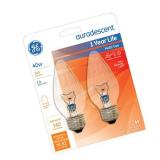 GE Chandelier Bulbs 40W 2-Pk