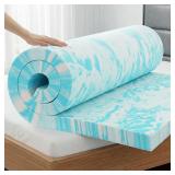 OLIXIS Full 2 Gel Memory Foam Mattress Topper