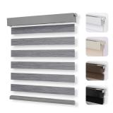 Joydeco Grey Zebra Blinds 31W x 75H