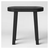 Threshold Tall Black Accent Table 18H