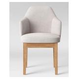 Threshold Curved Upholstered Dining Chair 2-pk