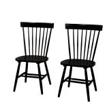 Target Marketing Systems 2pc Dining Chair Black
