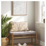 Threshold Compact Woven Bench
