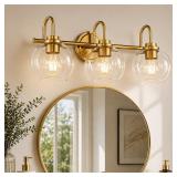 OUVR Gold 3-Light Vanity Light