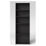 Room Essentials 5 Shelf Black Bookcase