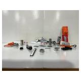 Assorted Hardware Nuts Bolts Sockets