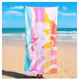 Loftex Kids Unicorn Rainbow Beach Towel
