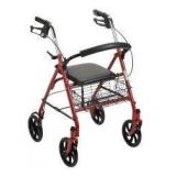 McKesson Red Rollator 12 Seat