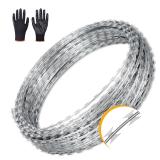 AggFencer Barbed Razor Wire 328ft 12 Ga