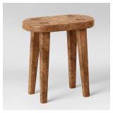Threshold Tall Brown Wood Accent Table