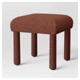 Room Essentials Rust Boucle Stool