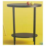 Room Essentials Black Round End Table 18W