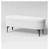 Threshold 46 Cream Storage Bench