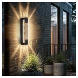 camuucci 19.6 Outdoor Wall Light Black