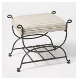 Threshold Metal Ottoman 18.3H