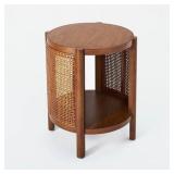 Threshold Woven Round End Table 23H